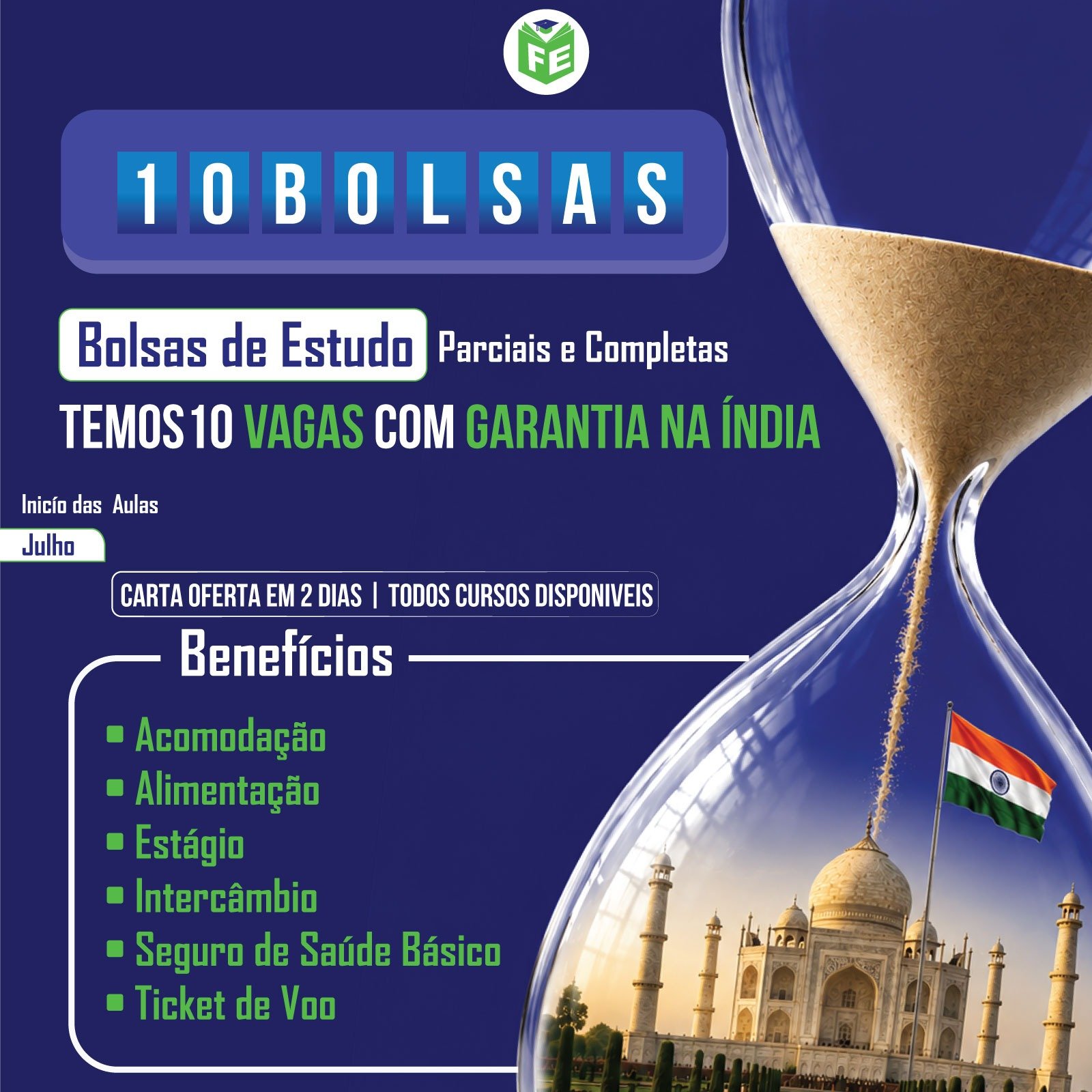 Últimas bolsas de Estudo